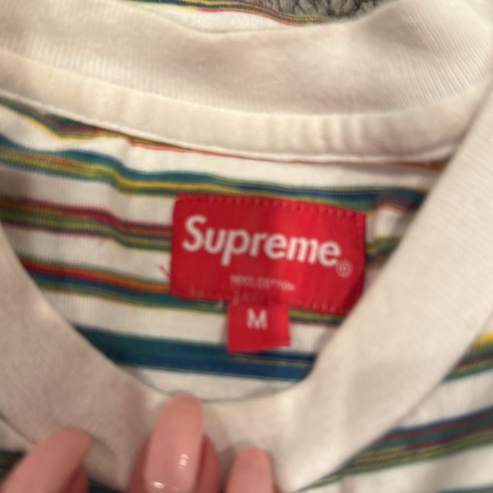 Supreme Static Stripped Tshirt - image 2